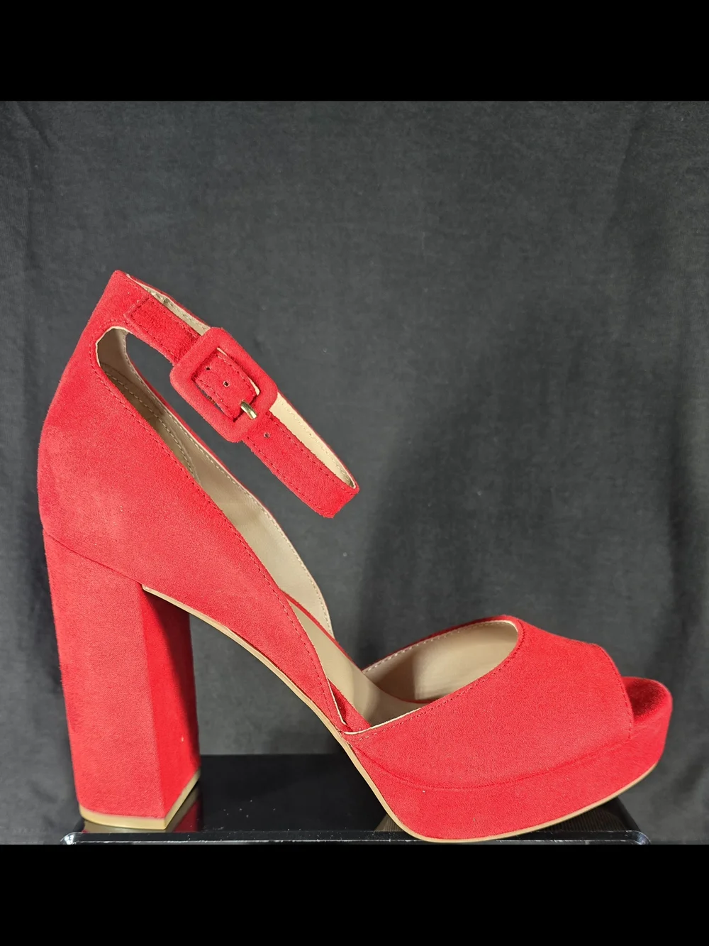 Sun + Stone “Reemaaf” Red Platform Heels – Size 8.5 – New in Box